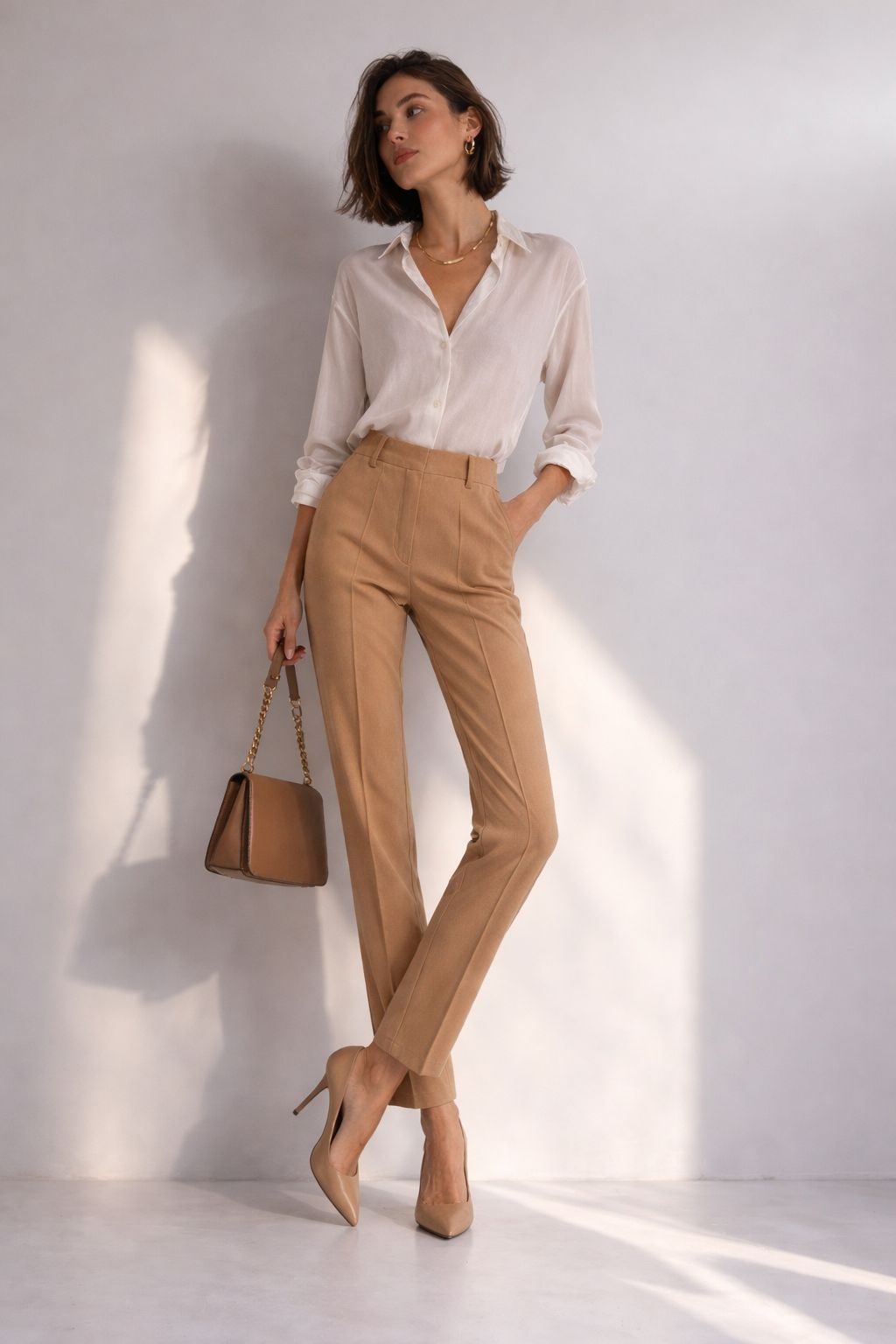 Düz Paça Klasik Kumaş Pantolon