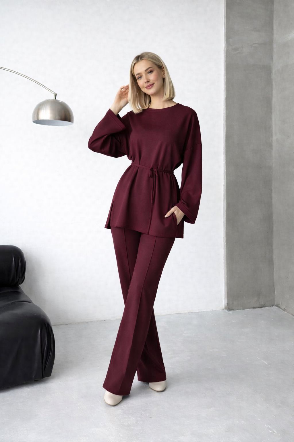 Modern Rahat Kesim Bağlamalı Takım